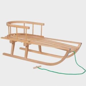 DREWNIANE SANKI Z OPARCIEM DLA DZIECI
