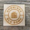 Grawerowany dowolny personalizowany napis logo grafika sklejka 150x100 mm