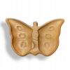 Miseczka na bakalie przekąski orzechy miska drewniana motyl 21x14x3cm