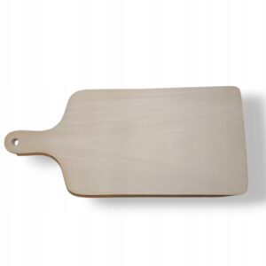 Deska drewniana bukowa do krojenie mocna naturalna z uchwytem 35x16x1,8 cm