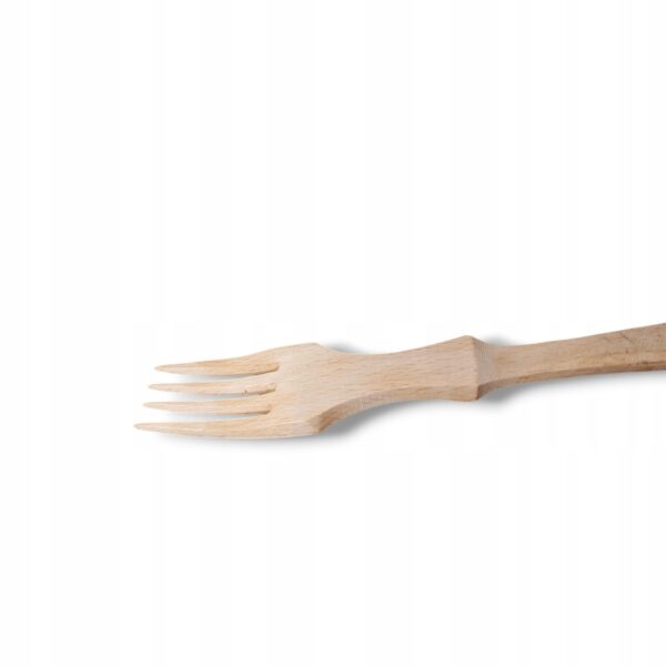 Widelec drewniany regionalny bukowy eko naturalny 24 cm