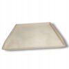 Stolnica drewniana jednostronna do ciasta naturalna z 3 bokami 57x49x2cm