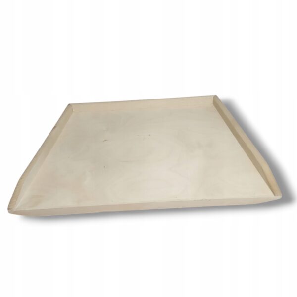 Stolnica drewniana jednostronna do ciasta naturalna z 3 bokami 57x49x2cm