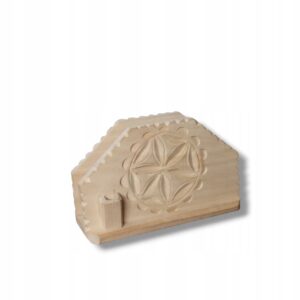 Chustecznik ręcznie rzeźbiony serwetnik góralski regionalny wykałaczki 13cm