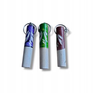 Zestaw 3x Brelok do kluczy gwizdek drewniany rzeźbiony malowany głośny 8cm