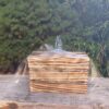 Skrzynka DREWNIANA KOSZYK opalana prezent na walentynki urodziny 23x15x8cm