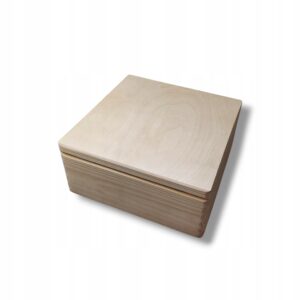 Pudełko drewniane szkatułka do przechowywania baza pod grawer 30x30x13cm