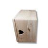 Pudełko drewniane z uchwytem serce EKO baza pod grawer 40x30x23cm
