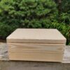 Pudełko drewniane skrzynka zamykana pod grawer baza naturalna - 30x20x10 cm