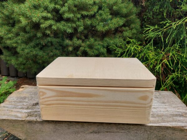 Pudełko drewniane skrzynka zamykana pod grawer baza naturalna - 30x20x10 cm