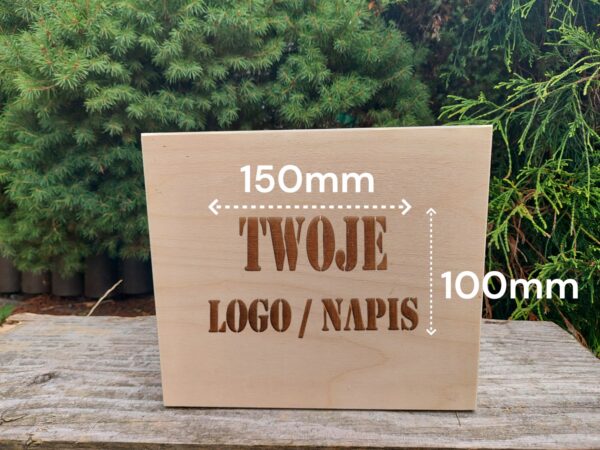Pudełko drewniane skrzynka zamykana pod grawer baza naturalna - 30x20x10 cm