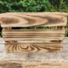 Skrzynka DREWNIANA KOSZYK opalana prezent na walentynki urodziny 23x15x8cm
