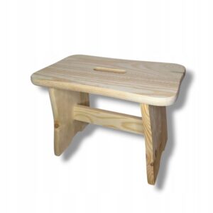 Stołek taboret drewniany RYCZKA krzesełko, zydel wytrzymały 39x23x27