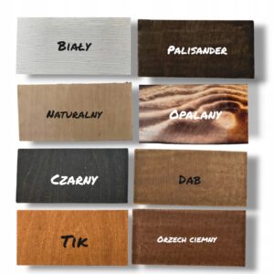 Usługa malowania drewnianych przedmiotów dodatkowa ochrona - wybierz kolor