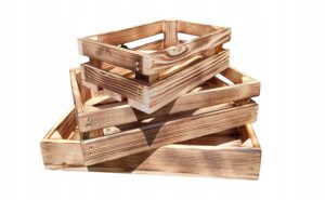 Zestaw drewnianych skrzyneczek do domu , w prezencie dekoracyjne drobiazgi